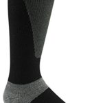 Wigwam Men’s Snow Sirocco Knee High Performance Ski Sock,Black,Sock size : Large ( shoe Size : Men’s 9-12 , Women’s 10-13)