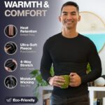 Thermajohn Thermal Shirts for Men Long Sleeve Thermal Compression Shirts for Men Base Layer Cold Weather (Charcoal, Large)