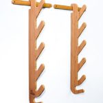 Grassracks Bamboo Ski Rack for 4 or 5 Pairs of Skis Hallsteiner Pro
