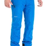 Clothin Men’s Insulated Ski Pant Fleece-Lined Waterproof Snow Pants Blue M(Regular Fit)