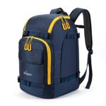 Unigear Ski Boot Bag, 55L Ski Boot Travel Backpack for Ski Helmet, Goggles, Gloves, Skis, Snowboard & Accessories (Blue)