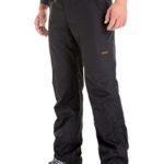 Clothin Men’s Snow Pant Fleece Lined Ski/Winter Pants-Waterproof(US M,Black)