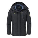 Pdbokew Women’s Skiing Snowboarding Jackets Fleece Hood Mountain Snow Coat