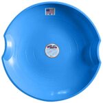 Paricon 626-B Flexible Flyer Round Flying Saucer Disc Racer Polyethylene Snow Sled Toboggan, for Ages 4 and Up, 26 Inch Diameter, Blue