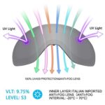 Supertrip Professional Ski Goggles for Men and Women Double Lens Anti-Fog Big Spherical Skiing Unisex Multicolor Snow Goggles