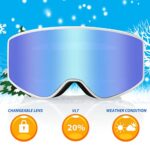 EXP VISION Ski/Snowboard Goggles Parent-child Snow Goggles Over Glasses for Men, Women Youth Kids