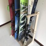 Steve’s Rack Shack | Snow Ski Storage Rack, Vertical Ski Storage Snowboard Standing Rack and Ski Holder for Garage Freestanding Indoor Ski Storage Rack