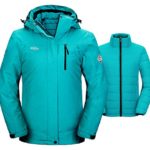 Wantdo Women’s 3-in-1 Waterproof Ski Jacket Wind Block Warm Coat Dark Blue L
