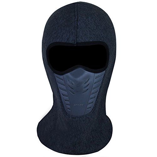 KINGBIKE Balaclava Ski Mask for Men Women Water Resistant and Windproof  Fleece Thermal Full Face Mask Cold Weather Gear