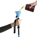 WhiSki Poles Original Best Gift for Skiers – SKI Pole FLASKS Holding 16 oz + Free Collapsible Funnel + Stickers