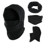 Newest Functional 6 in 1 Neck Warm Helmet Winter Face Hat Fleece Hood Ski Mask Equipment (A)