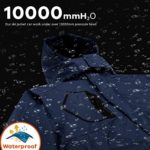 WULFUL Men’s Waterproof Ski Jacket Warm Winter Snow Coat Mountain Windbreaker Hooded Raincoat