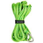 Skog Å Kust Premium PWC Dock Line | Single-Pack Heavy Duty Braided Rope, 1/2” x 21ft Length, with 316 Stainless Steel Clip