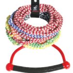 AIRHEAD Water Ski Rope with Diamond Grip Handle, 8 Section (75′)