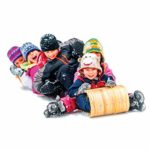 Flexible Flyer Wood Toboggan. Snow Sled Adults & Kids, 6′