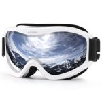 JULI Ski Goggles,Winter Snow Sports Snowboard Over Glasses Goggles with Anti-fog UV Protection Double Lens for Men Women & Youth Snowmobile Skiing Skating