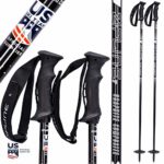 Ski Poles Graphite Carbon Composite – Zipline Blurr 16.0 – U.S. Ski Team Official Supplier (Midnight Black, 48″ in./122 cm)