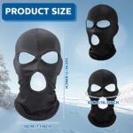 Balaclava Covering Three Holes Full Face Covering Summer Thin Open Face Hood Windproof Motorcycle Face Cover for Hunting Cycling Skiing Outdoor Activities (Multicolor, 6 Pieces)