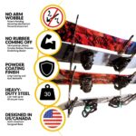 SteelChimp Snowboard Storage Rack | 4-Tier Horizontal Snow Board Wall Rack | Anti-Sway Patent-Pending Arm Mount Design | USA Designed