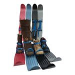 Team Magnus Kids Skis w/ Quality Buckled Straps – 65cm Plastic Mini Snow Skis to Build Cross Country & Downhill Technique in Back Yard or Ski Park – Fits Boots /Shoes Age 3 to Size 10 (Dark blue)