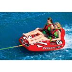 WOW World of Watersports Coupe Cockpit 1 or 2 Person Inflatable Towable Cockpit Tube for Boating, 15-1030