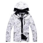 Fashion Women’s High Waterproof Windproof Snowboard Colorful Printed Ski Jacket and Pants (Style 1, M)