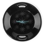 Lucky Bums Snow Kids Plastic Saucer, Black, One Size