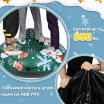 Extra Large 50 Inch Snow Tube with Backrest No More Popped with Thicker K80 Military Grade Material Inflatable Snow Sled for Kids and Adults Durable Sledding Tubes Heavy Duty Inflatable Snow Tube