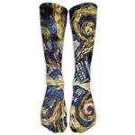 Exploding Tardis Tube Socks for Women & Men – Graduated Athletic Fit for Running, Nurses, Flight Travel, Skiing & Maternity Pregnancy – Boost Stamina & Recovery