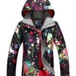 APTRO Women’s Ski Jacket Windproof Waterproof Mountain Rain Jacket #897 S Black