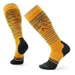 Smartwool Snowboard Full Cushion Iguchi Pattern OTC Socks – Men’s Honey Gold Large