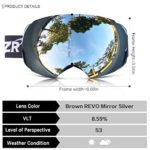 ZIONOR X4 Ski Snowboard Snow Goggles Magnet Dual Layers Lens Spherical Design Anti-fog UV Protection Anti-slip Strap for Men Women (VLT 8.59% Matte Grey Frame Grey Revo Silver Lens)