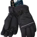 Tough Outdoors Winter Snow & Ski Gloves – Designed for Skiing, Snowboarding, Shredding, Shoveling & Snowballs – Waterproof, Windproof Thermal Shell & Synthetic Leather Palm – Fits Men & Women