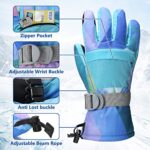 Ski Gloves, Warmest Waterproof and Breathable Snow Gloves for Cold Weather, Fits Both Men & Women,for Parent Child Outdoor
