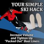 Boxum Ski Boot Shim Insoles Inserts – (1/8″ Thickness) – Skiing & Snowboarding Volume Reducer for Ski Boots Footbeds, Ski Boot Fitting Accessories for Men, Women, Youth (Large)