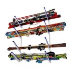 StoreYourBoard Horizontal Multi Ski Wall Rack | Home and Garage Skiing Storage Mount