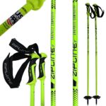 Zipline Ski Poles Carbon Composite Graphite Blurr 16.0 U.S. Ski Team Official Ski Pole (Downhill/Mens / Womens/Kids / Junior/Freestyle / Racing) (Screaming Yellow, 46″ in./117 cm)