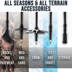 Foxelli Carbon Fiber Trekking Poles – Collapsible, Lightweight, Shock-Absorbent, Hiking, Walking & Running Sticks with Natural Cork Grips, Quick Locks, 4 Season/All Terrain Accessories and Carry Bag