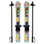 Sola Winnter Sports Kid’s Beginner Snow Skis and Poles with Bindings Age 2-4 (Gaggle)