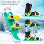 Mini Short Ski Skates for Snow, 2025 Upgraded Skis for Winter Shoes Short Snowskates Snowblades Skiboards, Adjustable Short Mini Ski Skates for Snow Winter Sport