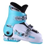 Roces Idea Up G Girls Ski Boots – 19-22/White-Light Blue-Black (2 Buckle)