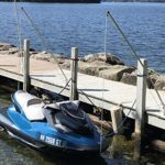 Mooring Whips for Jet skis by General Marine This Model is Call The Deck Mounted Fixed Position. Solid and Strong Marine Grade Powder Coated Aluminum Pole Supports. Solid 1″ x 7′ Fiberglass Poles.