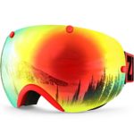 Zionor XA Ski Snowboard Snow Goggles for Men Women Anti-Fog UV Protection Spherical Dual Lens Design