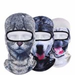 JIUSY 3 Pack – 3D Animal Balaclava Head Cove Hood Face Mask Protection Wind Dust Snow UV for Hunting Fishing Skiing Snowboard Bicycle Riding Driving Motorbike Cold Weather Winter Sports BNB-06-07-09