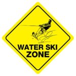 WATER SKI ZONE Funny Novelty Xing Sign