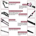 HoTrek Trekking Poles – Walking Sticks for Hiking – Carbon Fiber Hiking Poles Collapsible – Kids Ski Poles – Nordic Walking Pole for Women, Men and Kids (Kids Pink)