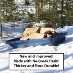 Flexible Flyer Winter Trek Large Pull Sled for Adults. Plastic Toboggan for Snow Sledding, Ice Fishing, Work
