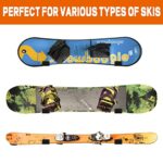 Poskad Snowboard Wall Rack,Ski Wall Mount Display, Home and Garage Snowboard Storage,Solid Aluminum Shelf Brackets. (2-Set)
