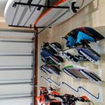 StoreYourBoard Wakeboard Wall Storage Rack, Metal Adjustable 4 Wakeboard and Wakesurf Mount