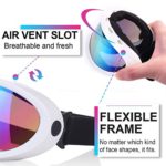 Rngeo Ski Goggles, Pack of 2, Snowboard Goggles for Kids, Boys & Girls, Youth, Men & Women, with UV 400 Protection, Wind Resistance, Anti-Glare Lenses, New Edition